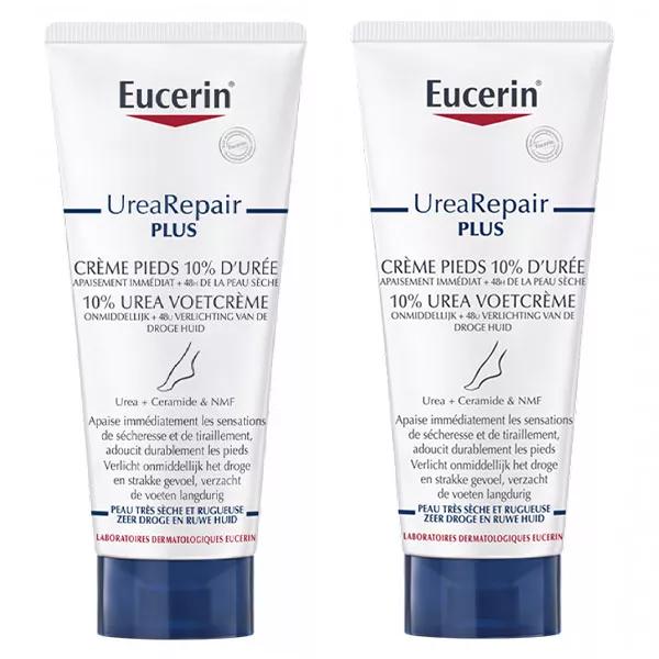 Eucerin Urea Repair Plus Crème Pieds 10% d'Urée Peaux Très Sèches Lot de 2 x 100ml