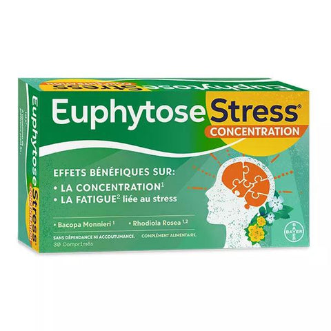 Euphytose Stress ® Concentration - Stress 30 comprimés