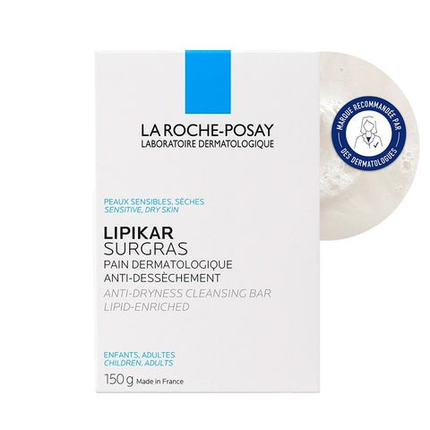 La Roche-Posay Lipikar Surgras pain dermatologique anti-dessèchement (150 g)