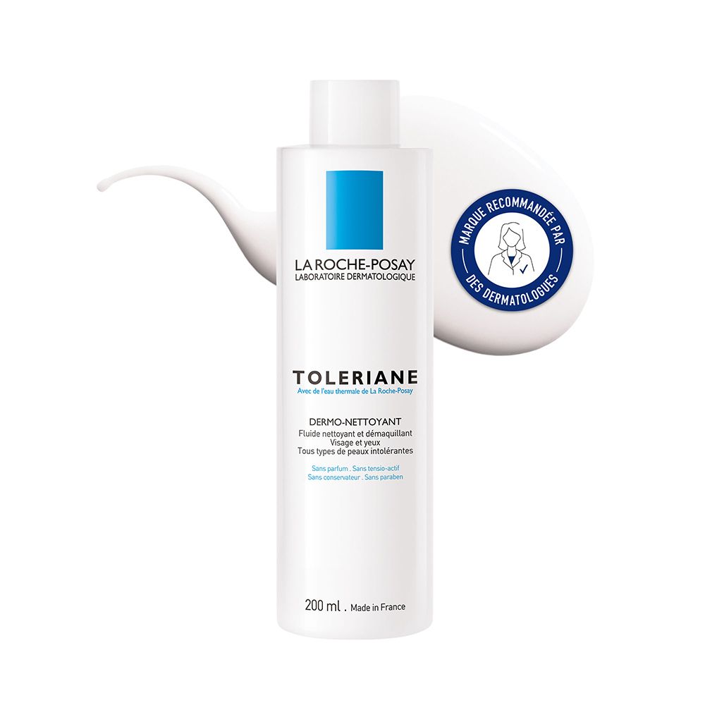 La Roche-Posay Toleriane Fluide nettoyant et démaquillant peaux sensibles à intolérantes (200 ml)