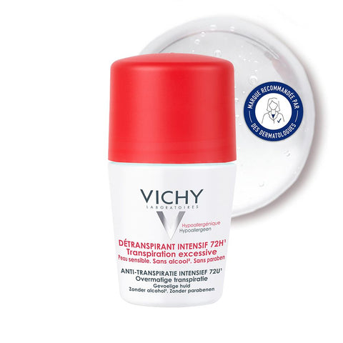 Vichy Intensive 72H Anti-Perspirant Treatment Protect & Regulate Hypoallergenic Roll-On (50 ml)