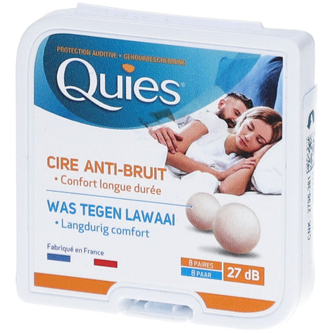 Quies Natural Wax Earplugs 8 Pairs