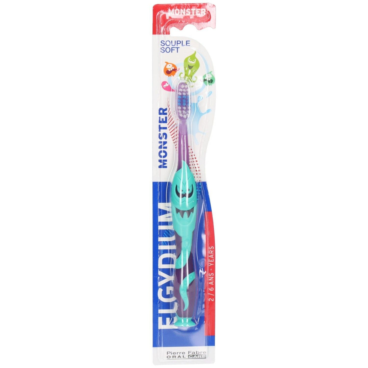 Elgydium Kids brosse à dents monster 2-6 ans — 1 pièce