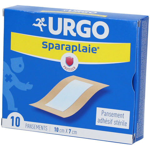 URGO Sparaplaie® Pansement adhésif stérile 10 cm x 7 cm (10 pièces)