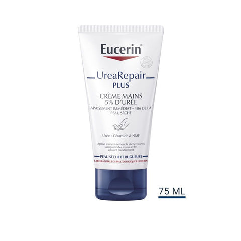 Eucerin UreaRepair PLUS crème mains 5% d'urée peau sèche (75 ml)