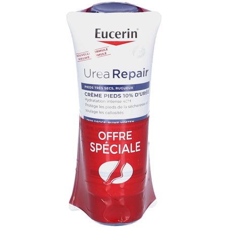 Eucerin UreaRepair PLUS Crème Pieds 10% d'Urée Peau sèche (2 x 100 ml)