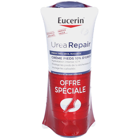 Eucerin Urea Repair Plus 10% Urea Foot Cream Very Dry Skin Pack of 2 x 100ml