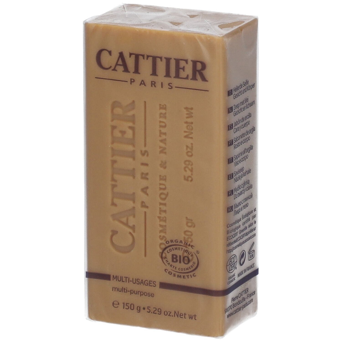 Cattier Savon Doux Végétal Argimiel — 150 g