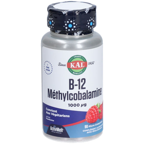 KAL B-12 Méthylcobalamine 1000 µg (90 pièces)