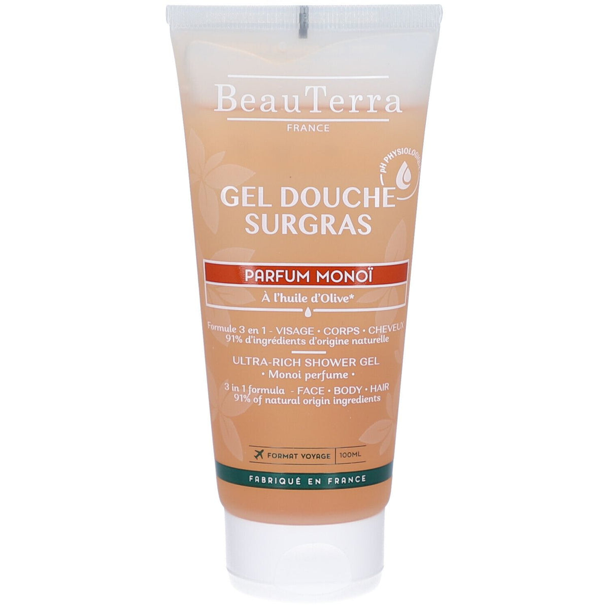 BeauTerra Gel Douche Surgras - Monoï — 100 ml