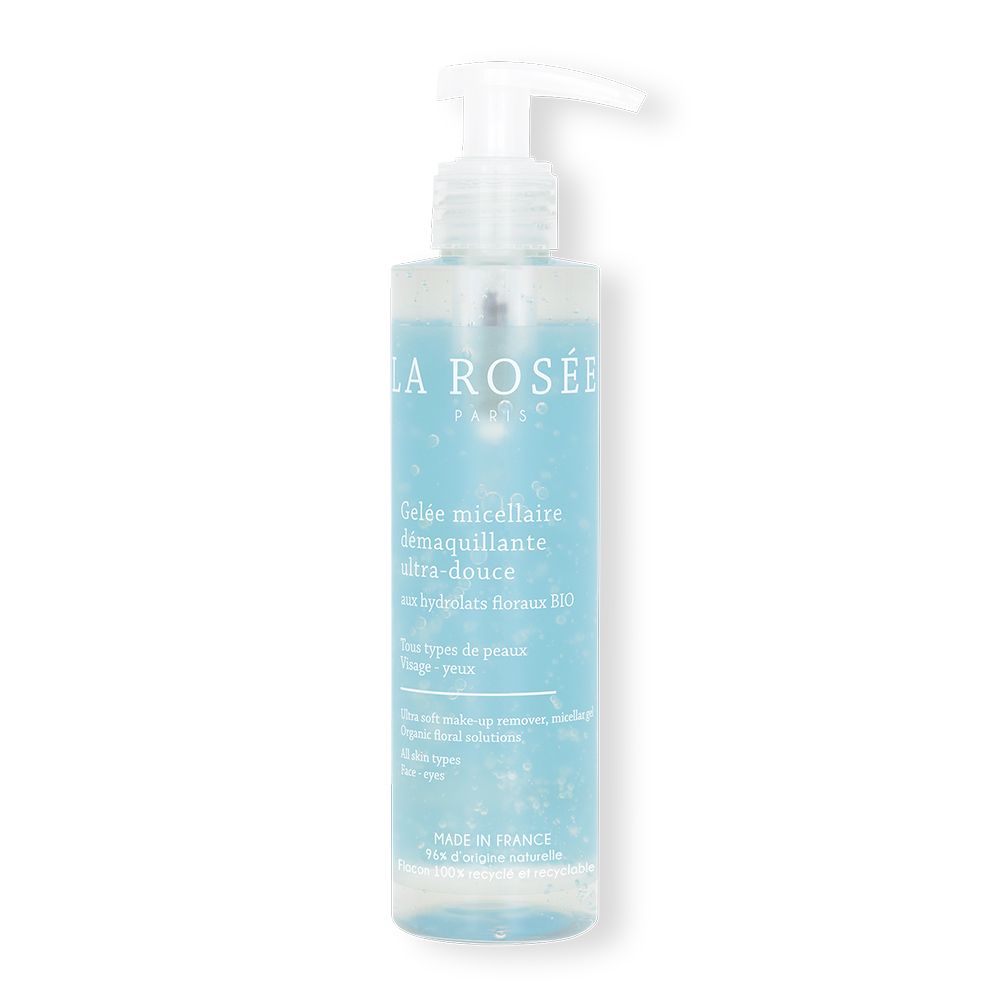 LA ROSÉE Gelée micellaire démaquillante ultra-douce aux hydrolats floraux BIO (195 ml)