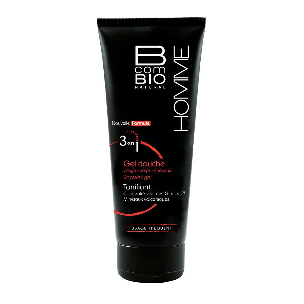 B COM BIO ORGANIC Homme gel douche tonifiant 3 en 1 (200 ml)
