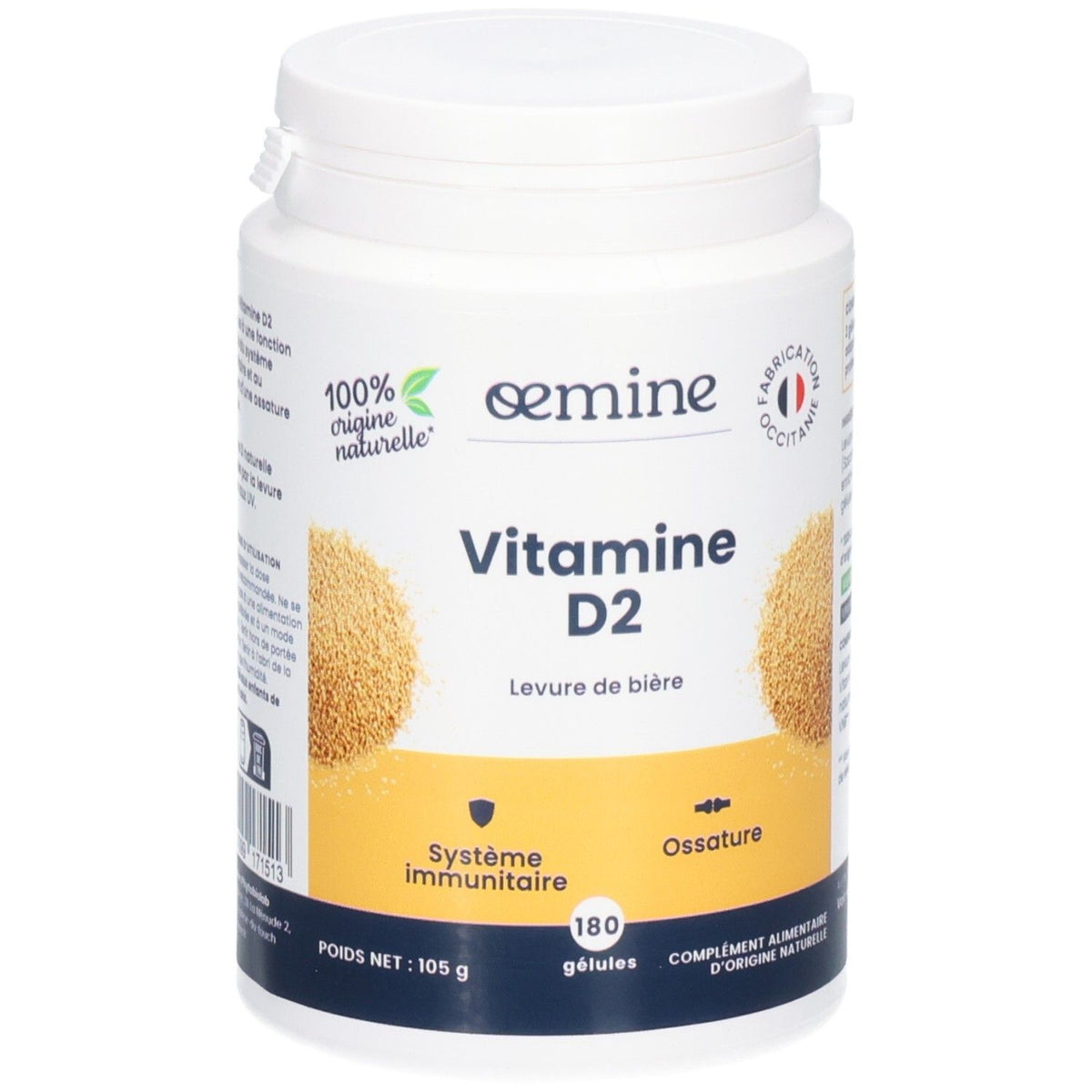 Oemine Vitamine D2 Végétale
