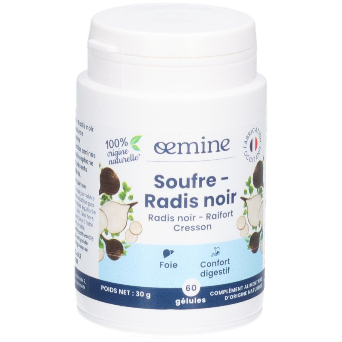 Oemine Soufre Radis Noir (60 gélules)