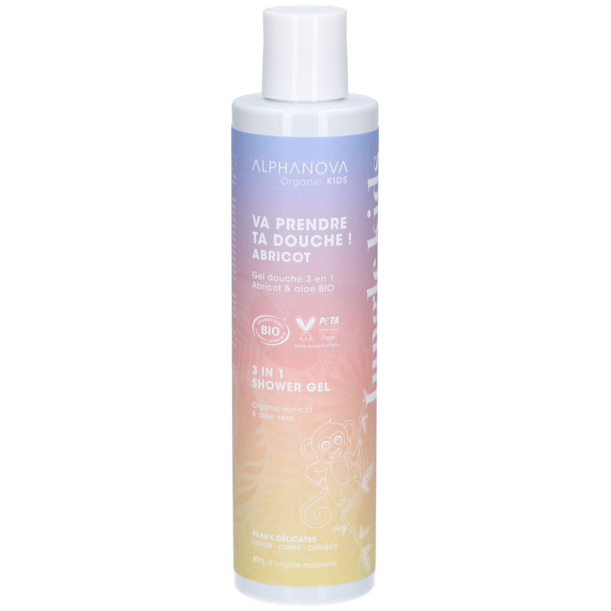 Alphanova Kids Va prendre ta douche ! Abricot — 250 ml