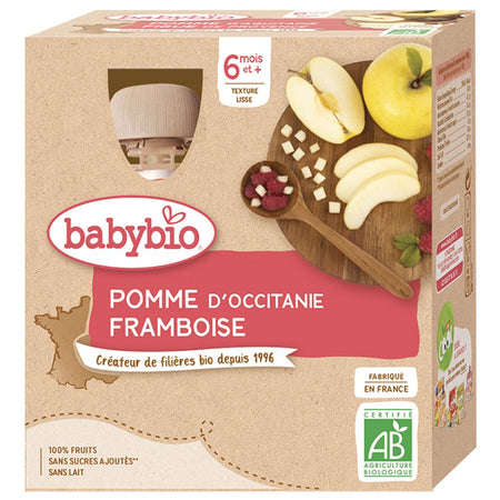 Babybio Pomme d'Occitanie Framboise dès 6 mois (360 g)