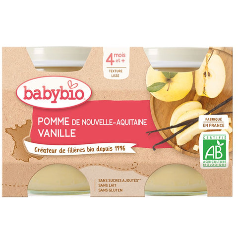 Babybio POMME DE NOUVELLE-AQUITAINE VANILLE dès 4 mois (260 g)