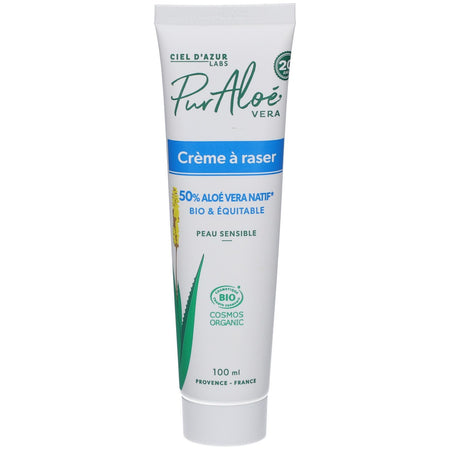 CIEL D'AZUR PurAloé Crème à Raser — 100 ml