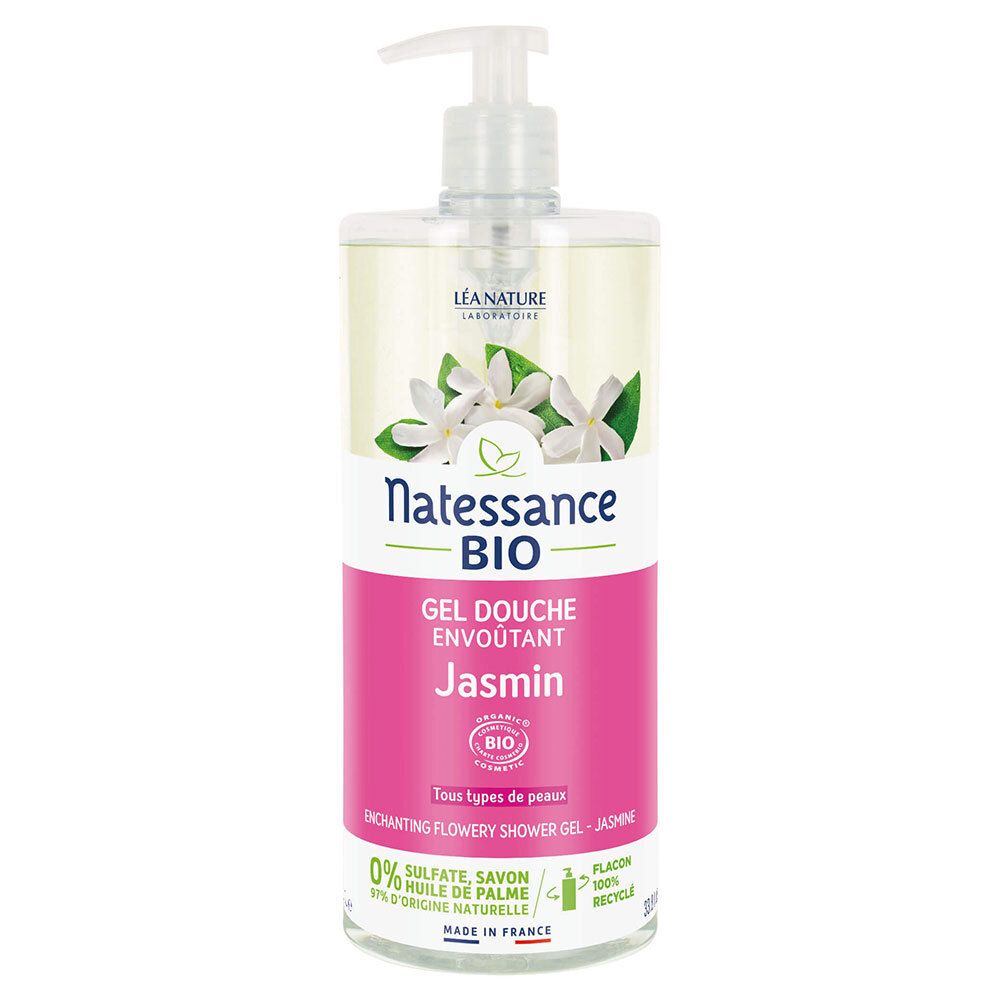 Natessance Gel Douche Jasmin Bio Sans Sulfate (1 L)