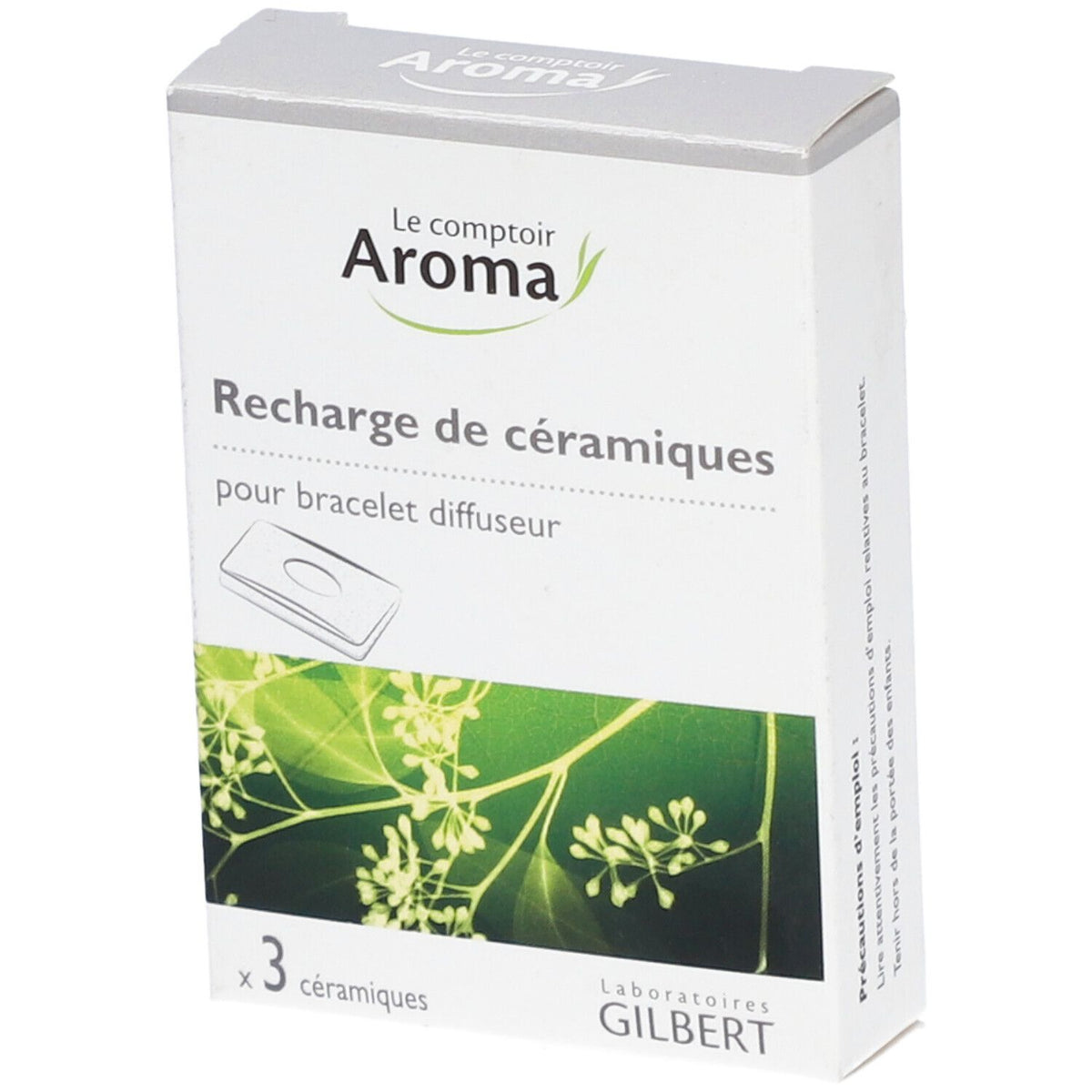 Le Comptoir Aroma Recharge de céramiques pour bracelet diffuseur (3 pièces)