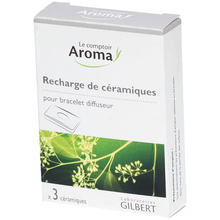Le Comptoir Aroma Recharge de céramiques pour bracelet diffuseur (3 pièces)