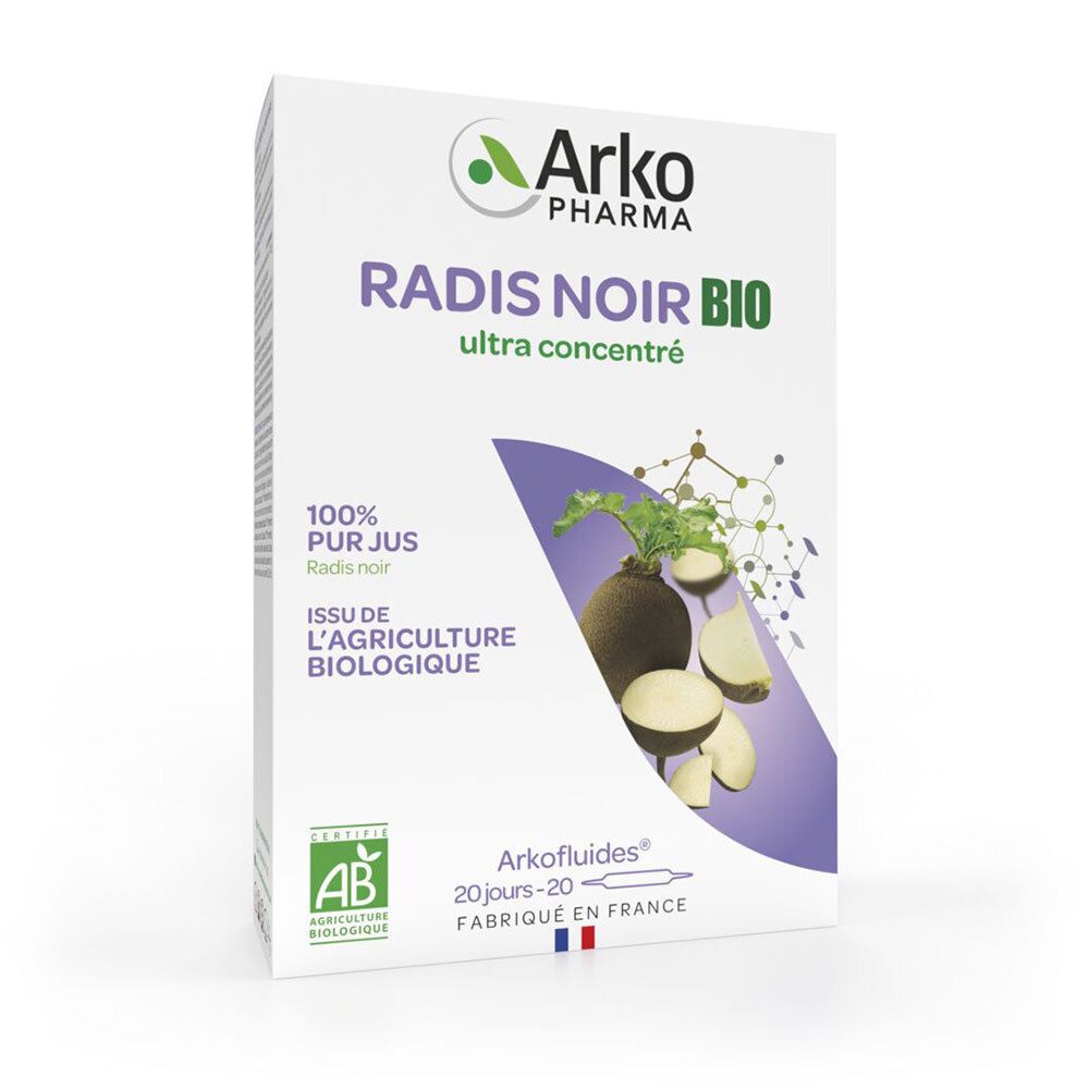 Arkopharma ARKOFLUIDES® Radis Noir Bio — 20x10 ml