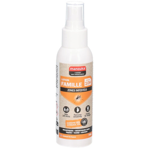 Manouka family repellent mist aerosol for body and face 75ml