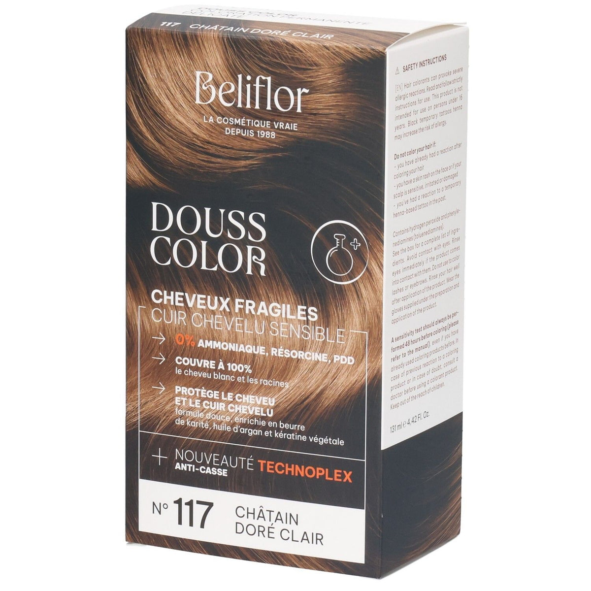 Beliflor Douss Color n°117 Châtain Doré Clair (131 ml)
