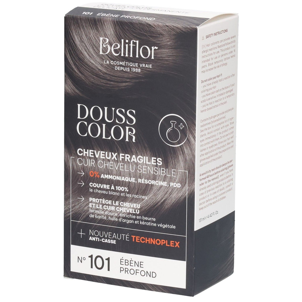 Beliflor Douss Color n°101 Ébène Profond (131 ml)