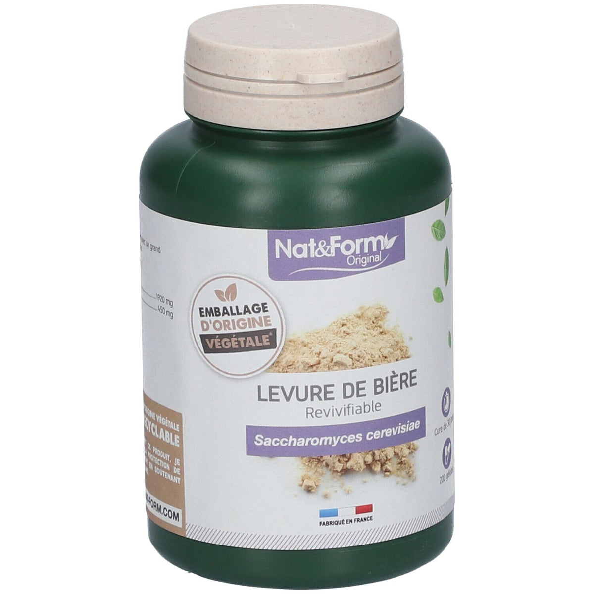 Nat & Form Original Levure de bière revivifiable (200 gélules)