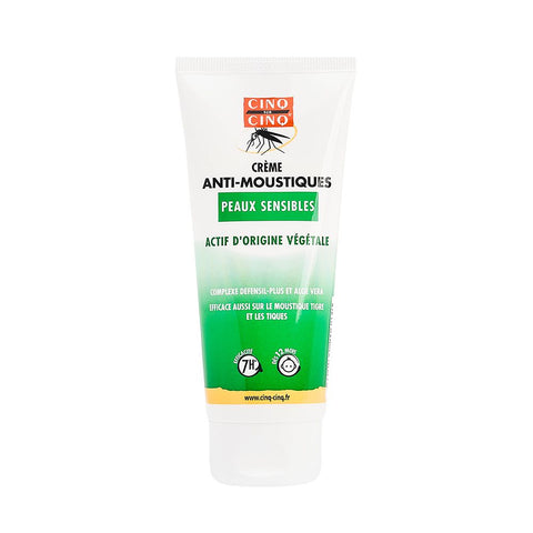 CINQ SUR CINQ Crème Anti-Moustiques Peaux Sensibles - Formule Defensil Plus — 100 ml