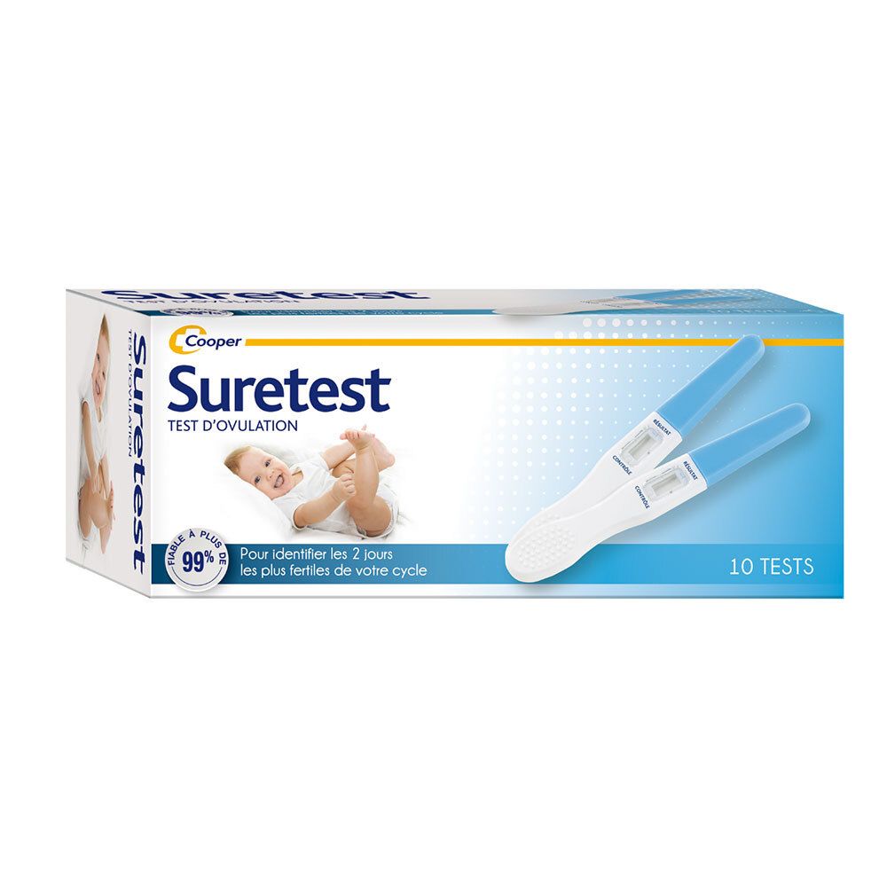 SURETEST Test d'ovulation (10 tests)