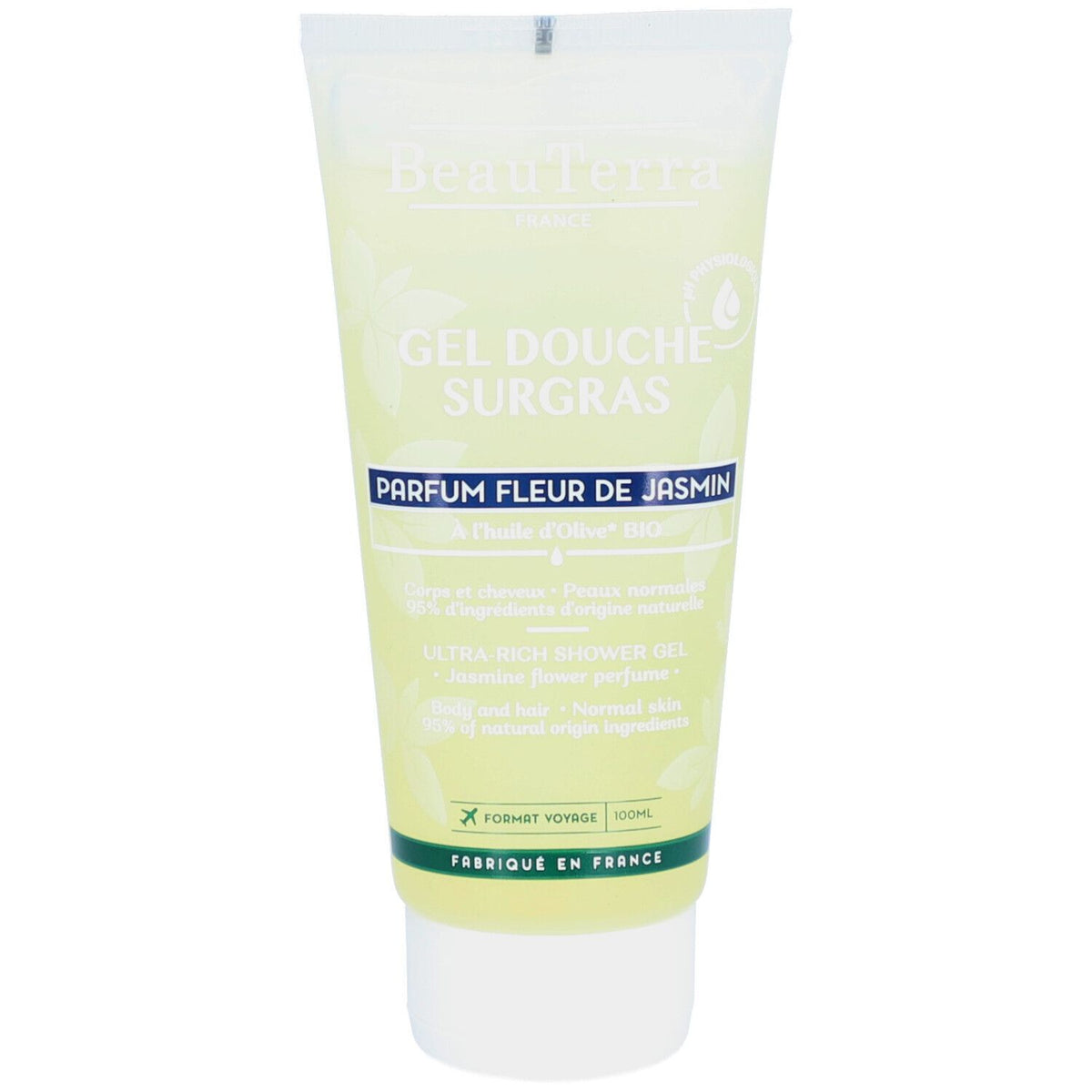 BeauTerra Gel Douche Surgras - Fleur de Jasmin — 100 ml