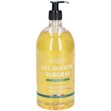 BeauTerra Gel Douche Surgras - Hypoallergénique 1L