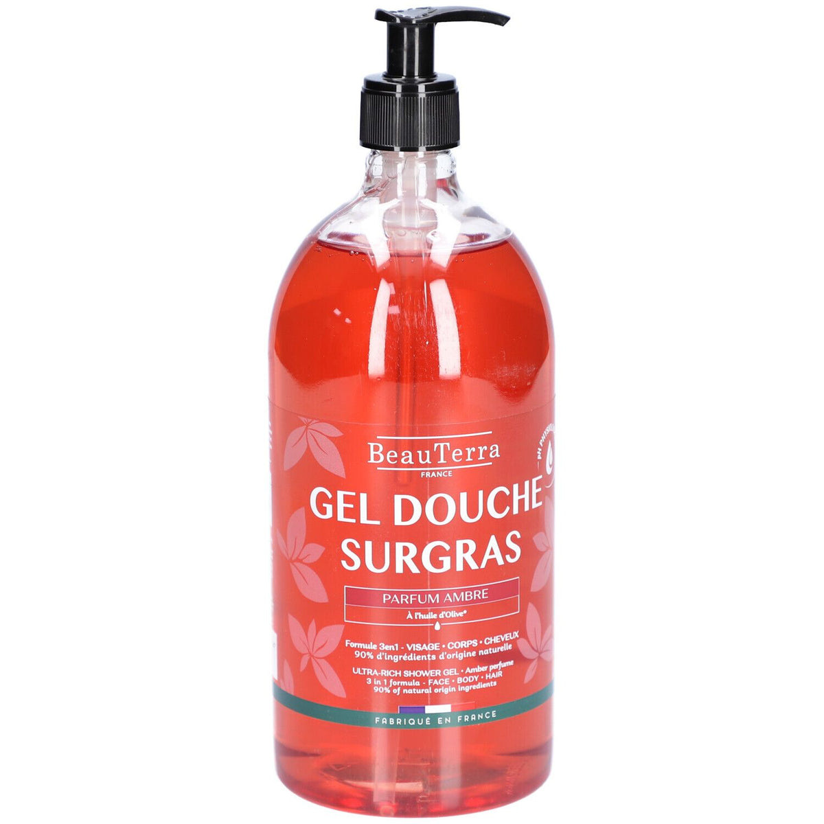 BeauTerra Gel Douche Surgras - Ambre 1L
