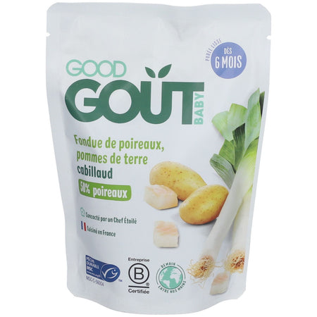 Good Goût Fondue de poireaux Pomme de terre Cabillaud (190 g)