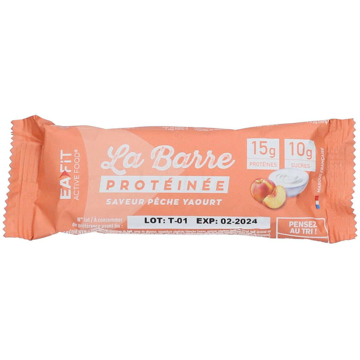 EA-FIT La Barre Protéinée Pêche Yaourt (46 g)