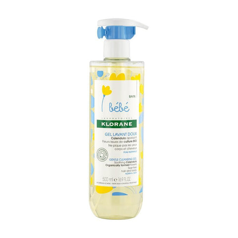 Klorane Bébé Bain Gel Lavant Doux au Calendula Bio (500 ml)