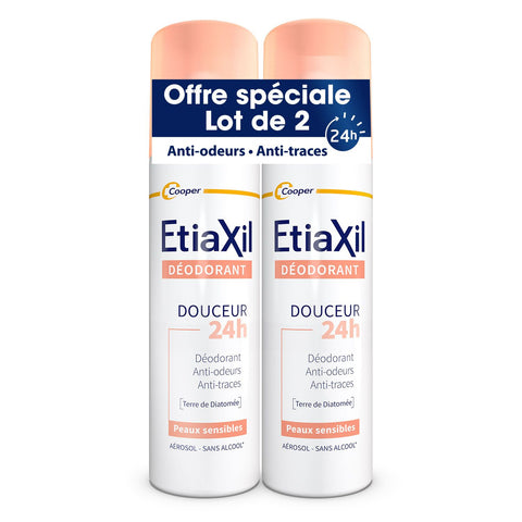 Etiaxil 24-Hour Antiperspirant Deodorant for Light Perspiration - Armpits (2x150ml)