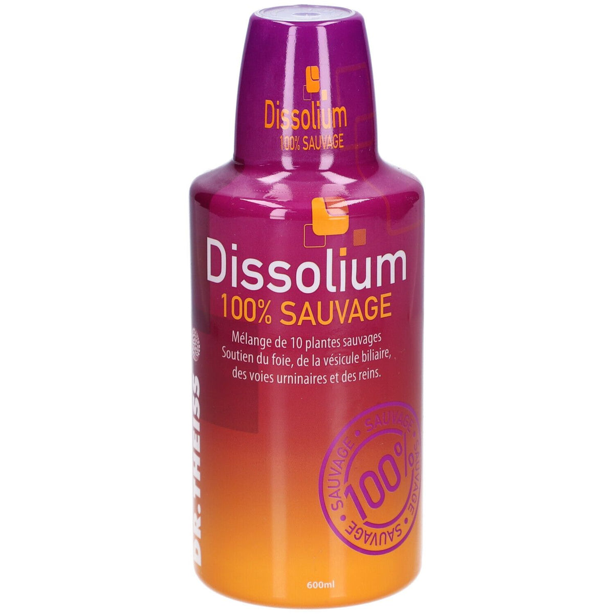 Dr. Theiss Dissolium 100 % Sauvage 10 plantes foie reins — 600 ml