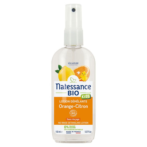 Natessance Kids Démêlant Sans Rinçage Bio Orange Citron (150 ml)