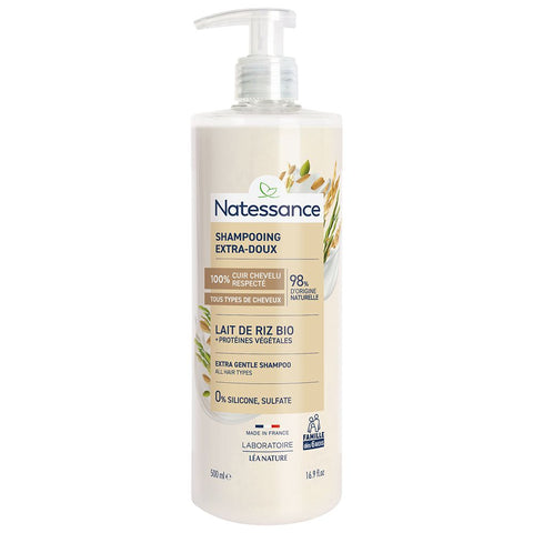 Natessance Shampooing extra-doux Lait de riz bio (90 pièces)