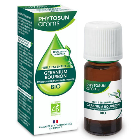 Phytosun Arôms Organic Bourbon Geranium Essential Oil (10 ml)