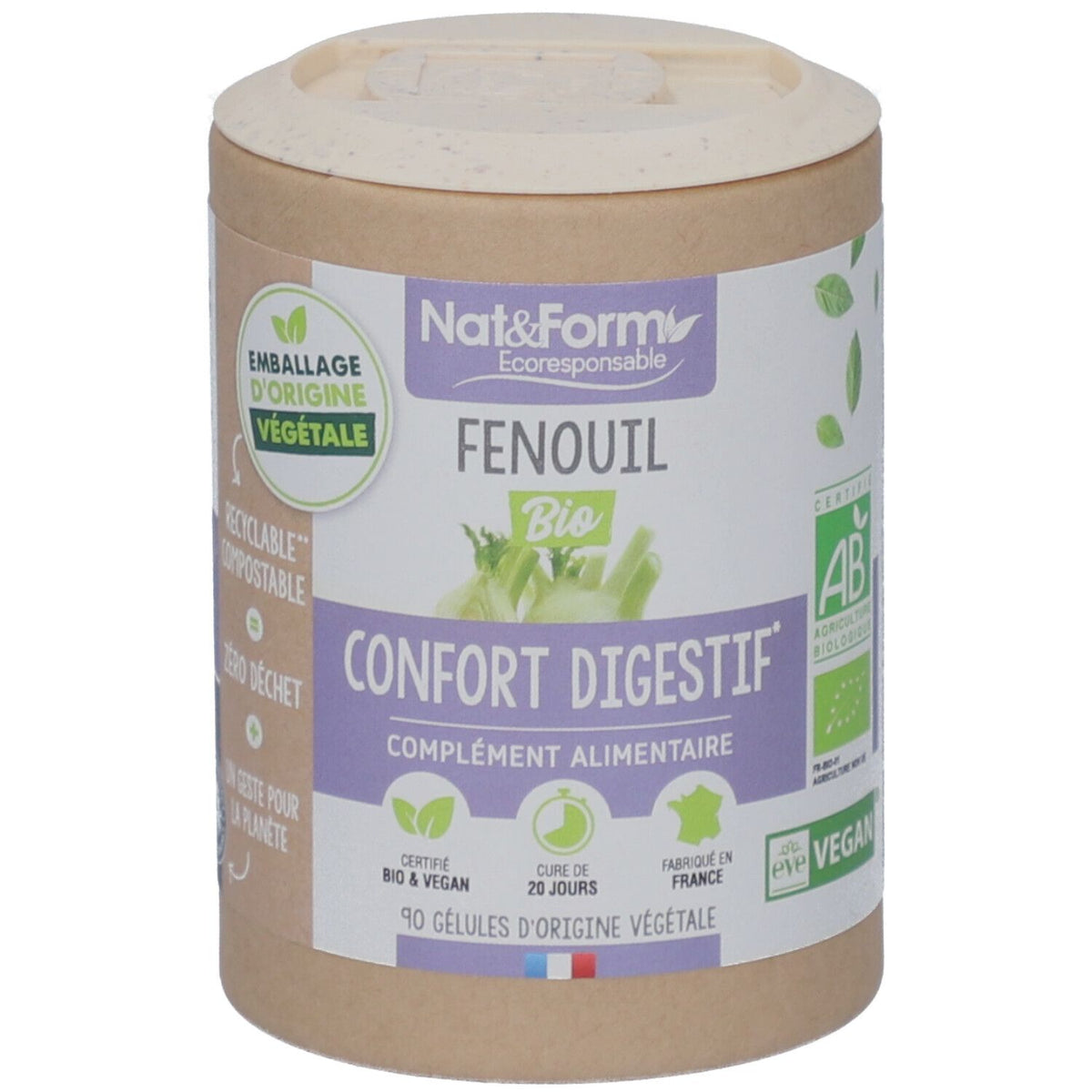Nat&Form Fenouil Bio gélules (90 pièces)
