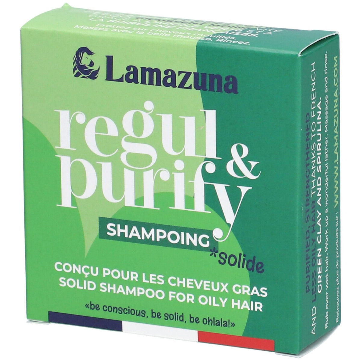 LAMAZUNA Regul & Purify Shampoing Solide — 70 g