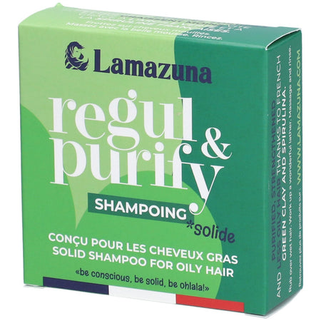 LAMAZUNA Regul & Purify Shampoing Solide — 70 g