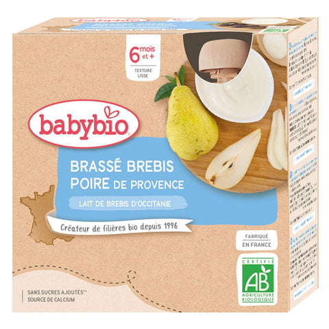 Babybio Brassé brebis poire de Provence dès 6 mois (340 g)