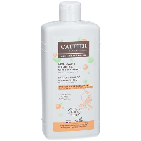 Cattier Moussant familial sans sulfates Bio (500 ml)