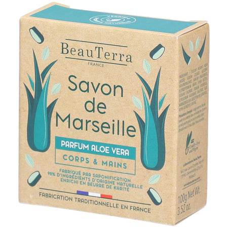 BeauTerra Savon de Marseille - Aloe Vera (100 g)