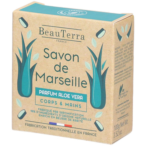 BeauTerra Savon de Marseille - Aloe Vera (100 g)